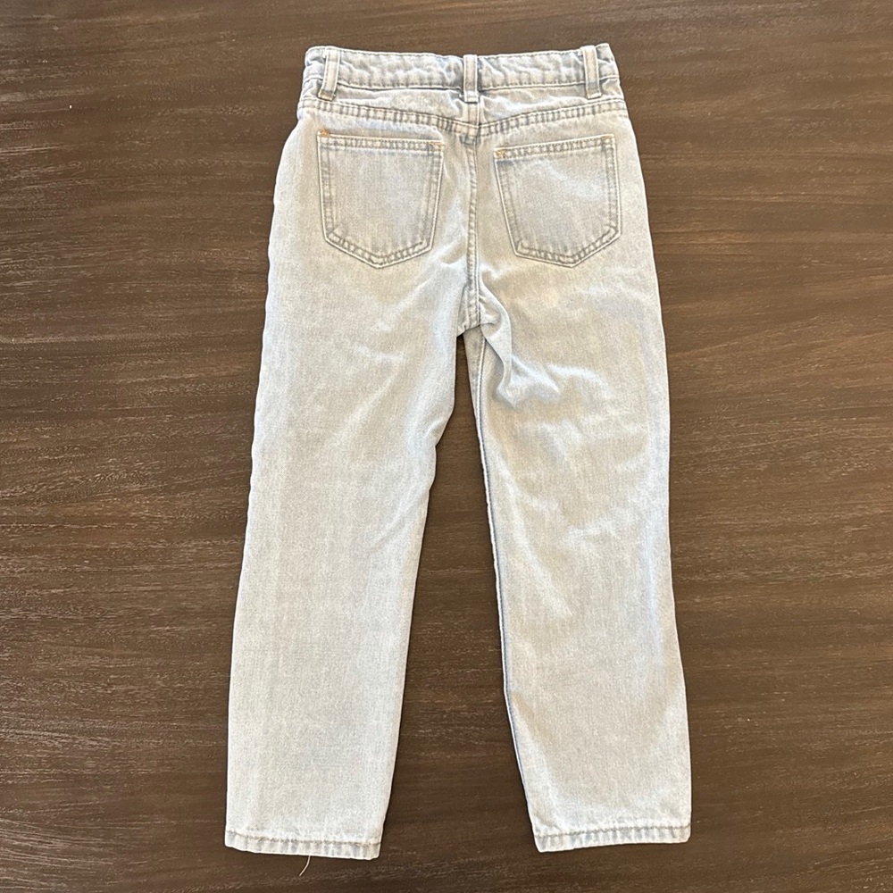 Girls 7 Distressed Look Light Blue Jeans - Picture 2 of 11